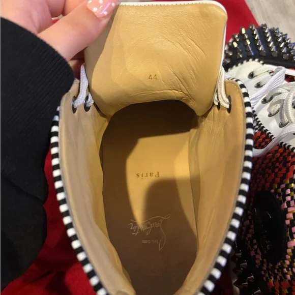 Christian Louboutin Multicolor Spiked Sneakers